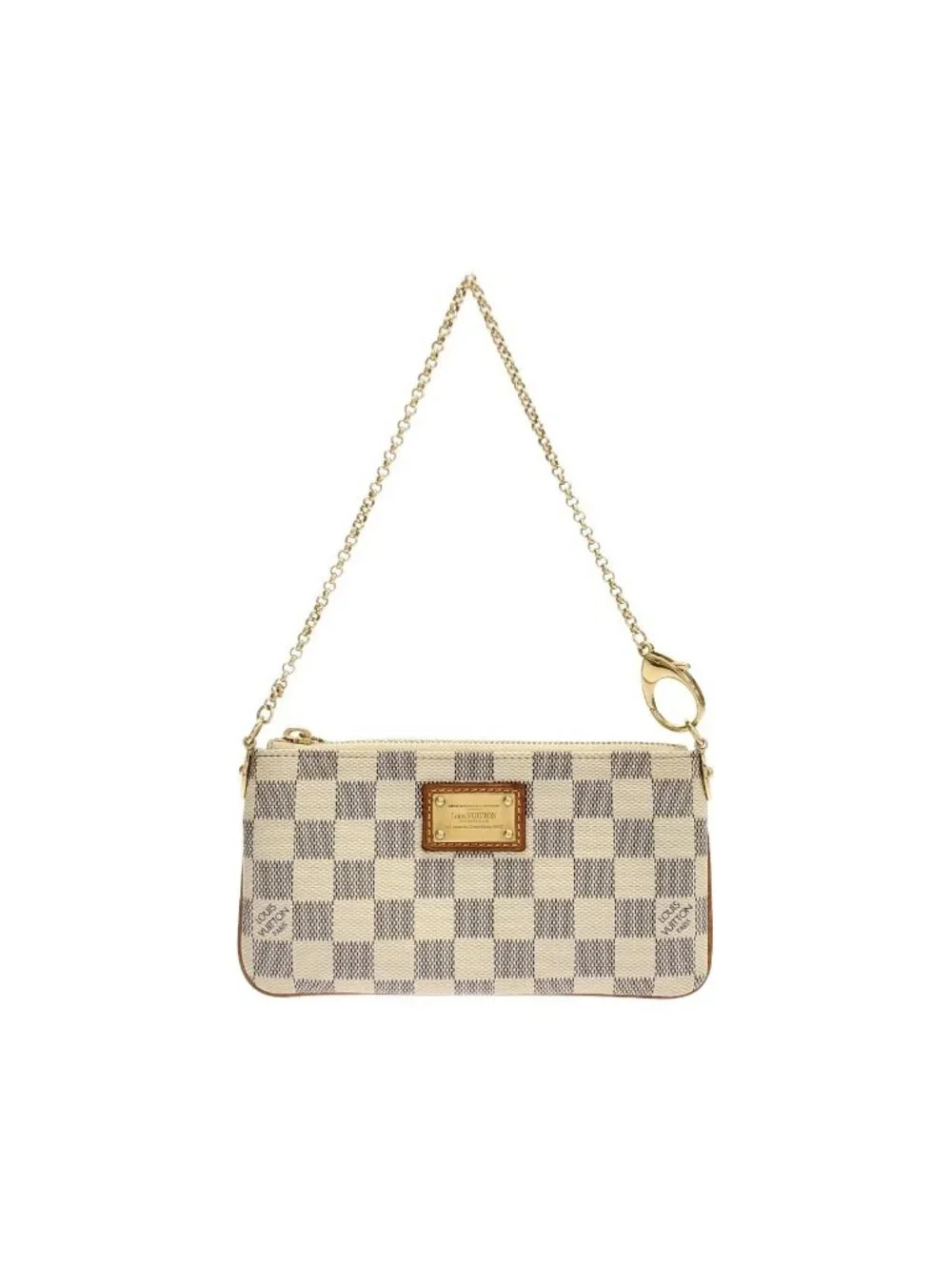 Louis Vuitton Damier Azur Pochette Mirror MM Pouch